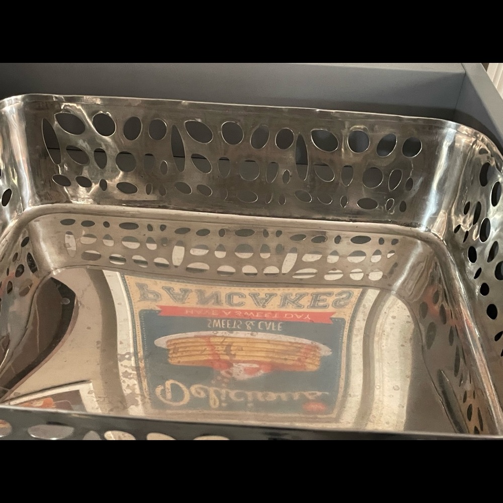 Stainless steel decor baskets. Heavy duty.
